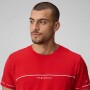 Polo The 24-7 Tee Dna Stripe Hombre Heated Red/classic White