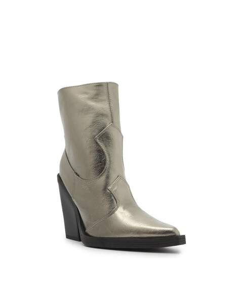 Bota Tejana Corta Color Plateado U