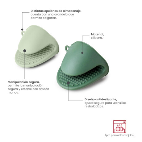 Manoplas Mini 2 Unidades Silicona Ibili Manoplas Mini 2 Unidades Silicona Ibili