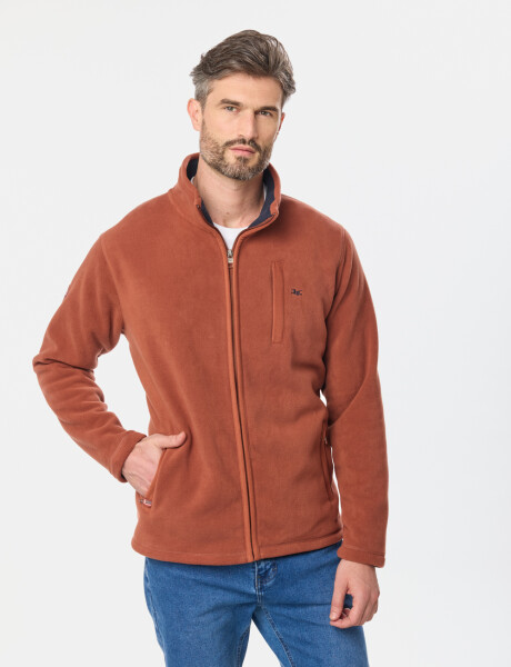 CAMPERA POLAR DE ABRIGO Terracota