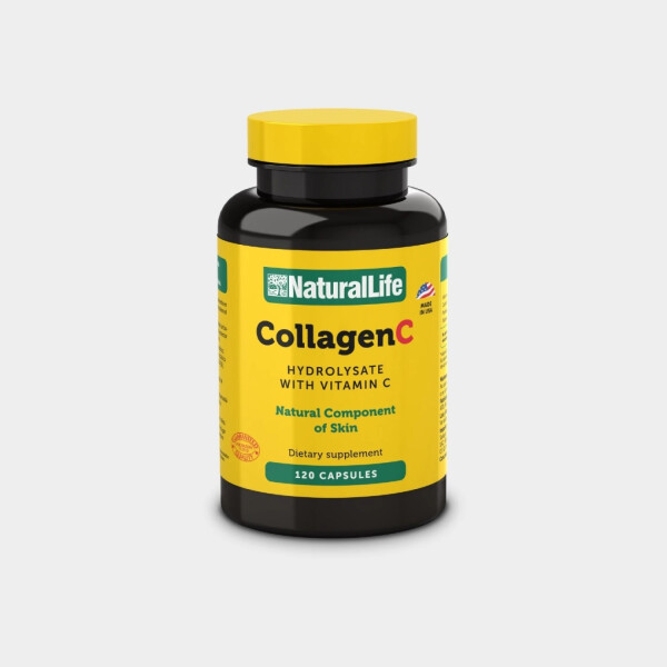 Collagen C Natural Life | Colágeno Hidrolizado + Vitamina C | 120 Cápsulas Collagen C Natural Life | Colágeno Hidrolizado + Vitamina C | 120 Cápsulas