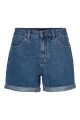 Shorts Jeans Tiro Alto Medium Blue Denim