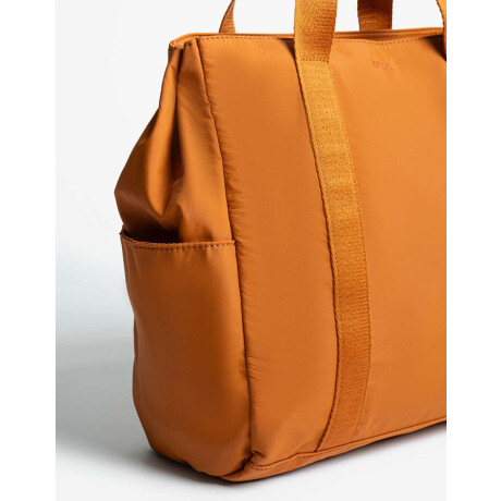 Shopper En Material Reciclado Marron Camel