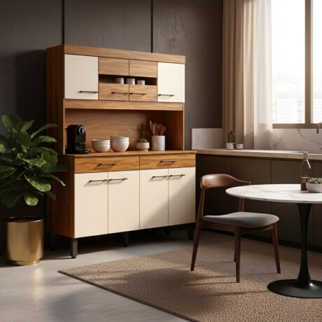 KIT DE COCINA ALACENA COMPACTA ARMARIO APARADOR - 8 PUERTAS 2 CAJONES KIT DE COCINA ALACENA COMPACTA ARMARIO APARADOR - 8 PUERTAS 2 CAJONES