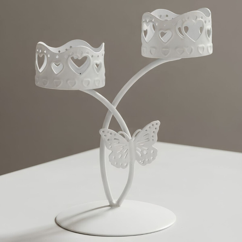 Candelabro Doble - Diseño de Mariposa Candelabro Doble - Diseño de Mariposa