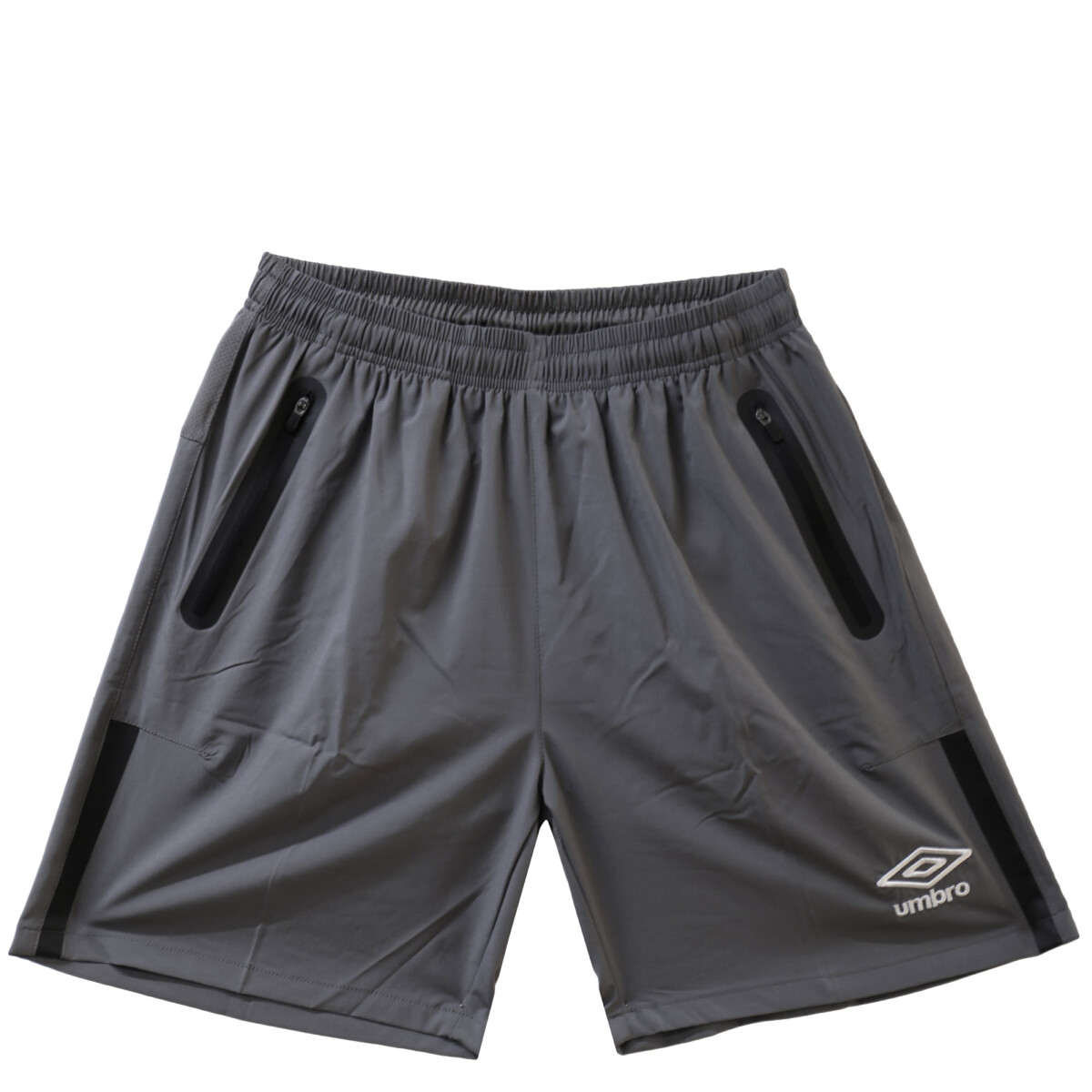 Short de Hombre Umbro Pro Run - Gris - Negro - Blanco 