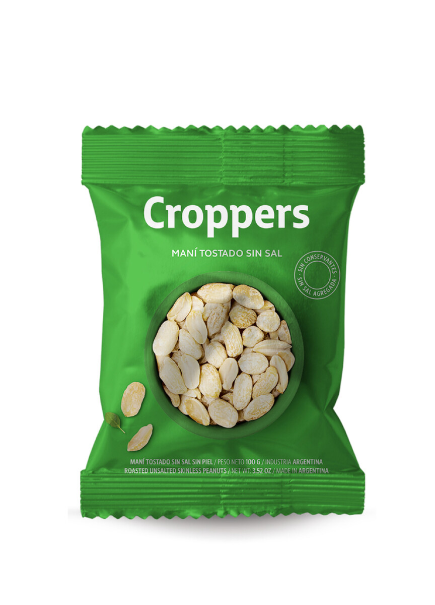 MANI CROPPERS TOSTADO SIN SAL 100 G 