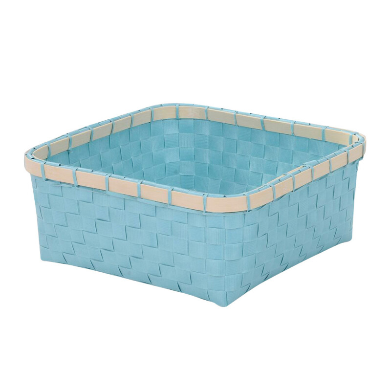 Cesto Celeste C/Borde Bamboo CESTO CELESTE C/BORDE BAMBOO