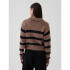 COTTON SHRUNKEN COLLAR PO BROWN STRIPE