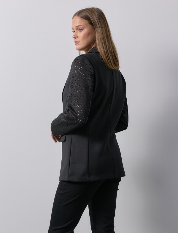 Blazer Manga Calada NEGRO