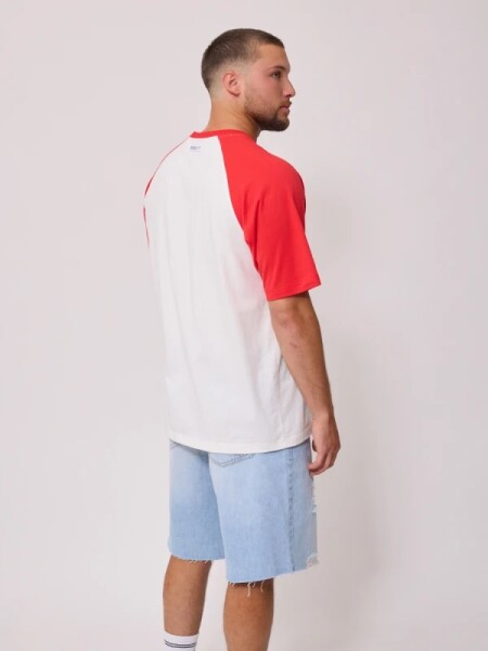 T-SHIRT RUSTY ERNEUS BLA ROJO