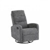 Poltrona Reclinable Giratoria Mecedora Rocking Gris Poltrona Reclinable Giratoria Mecedora Rocking Gris