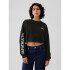 JPN DROP SHOULDER SUPER CROP CREW TRUE BLACK V2