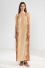 MICHU HALTER DRESS Bloom Camel