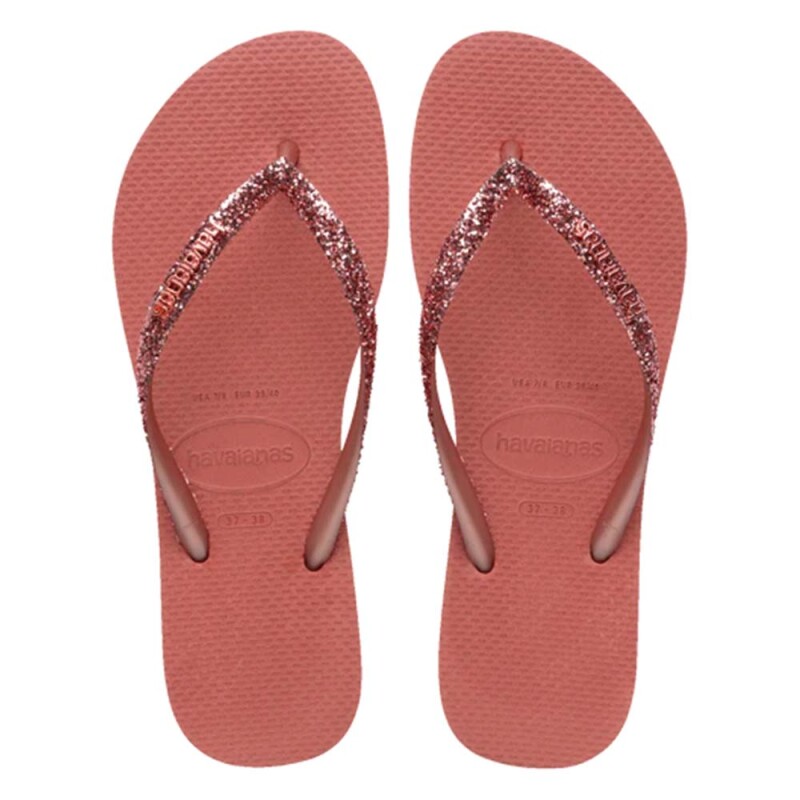 Sandalias Havaianas Slim Glitter Ii Mujer Canyon Clay