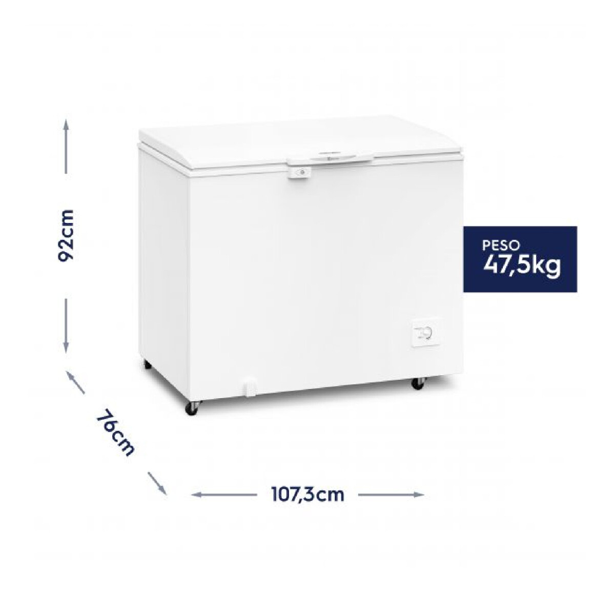 Congelador Electrolux 324 litros Horizontal Blanco H330 