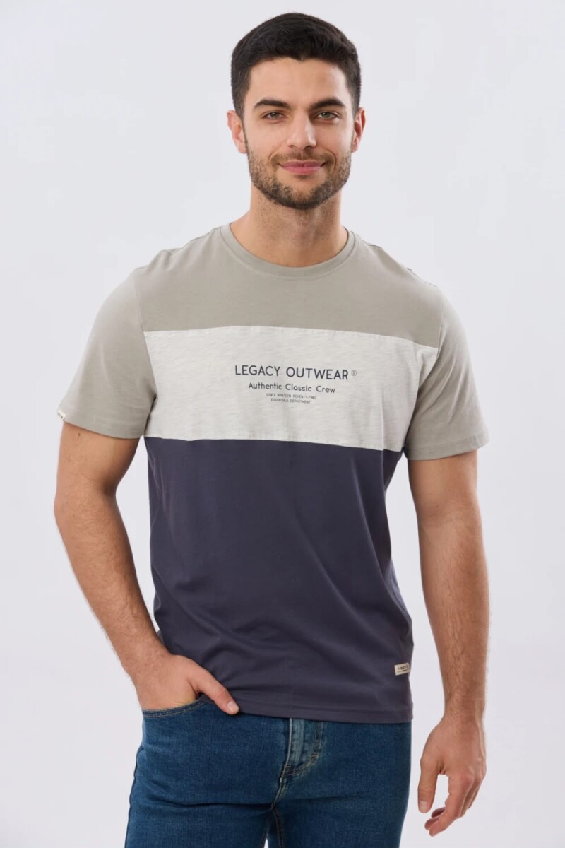 T-SHIRT LEGACY 6166 M.C outwear - BEI AZU 