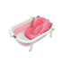 Baño Plegable Termómetro + Colchón Bebé Baby Antideslizante Color Variante Rosado