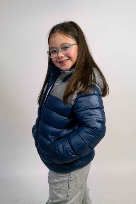 Campera Infantil con Capucha Azul
