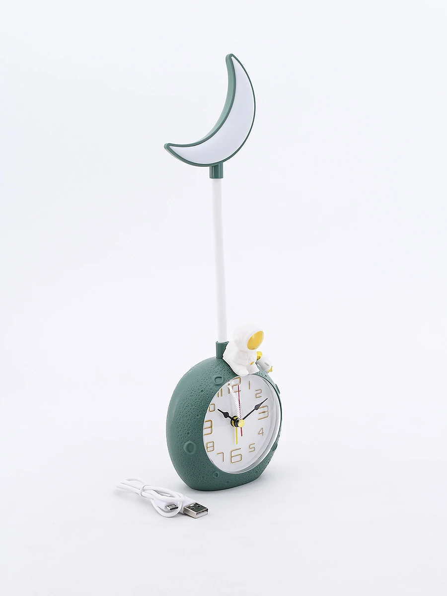RELOJ CON LAMPARA LUNAR - VERDE 