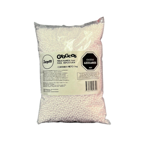 Perlas 4 mm Blanca 1 Kg Perlas 4 mm Blanca 1 Kg