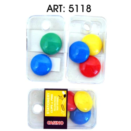 IMAN ESCRIBO X5PCS PLASTICO COLOR REDONDO CAJA ACRILICO 5118 Q480 M24 IMAN ESCRIBO X5PCS PLASTICO COLOR REDONDO CAJA ACRILICO 5118 Q480 M24