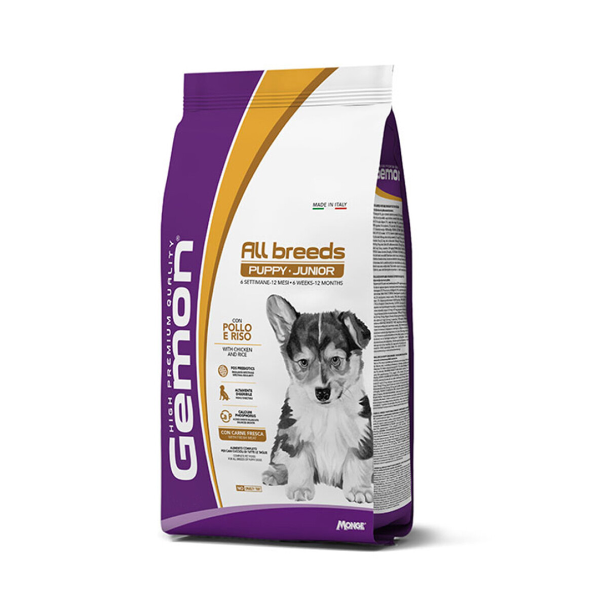 Gemon All Breeds Puppy & Junior con pollo y arroz 20 kgs 