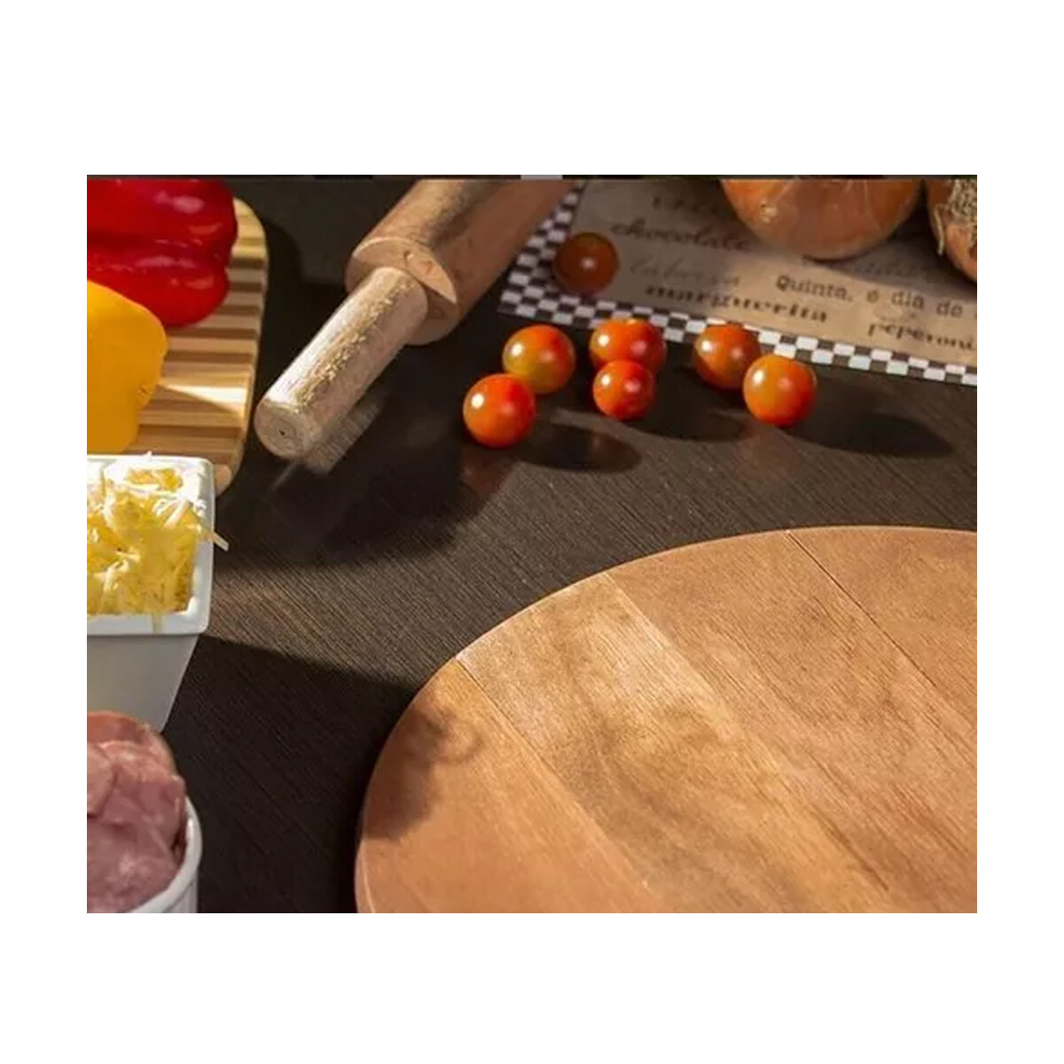 Palote de amasar de madera 43 cm Stolf - MARRON CLARO 