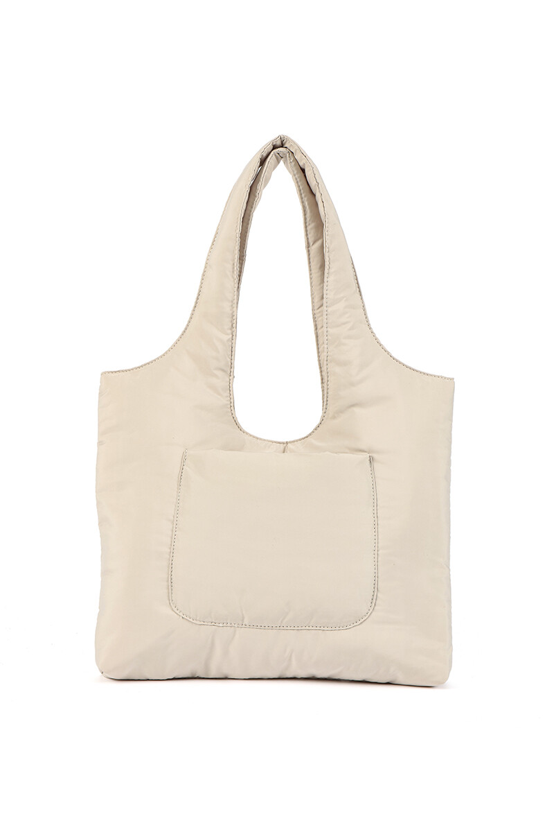 Cartera Canela Off white