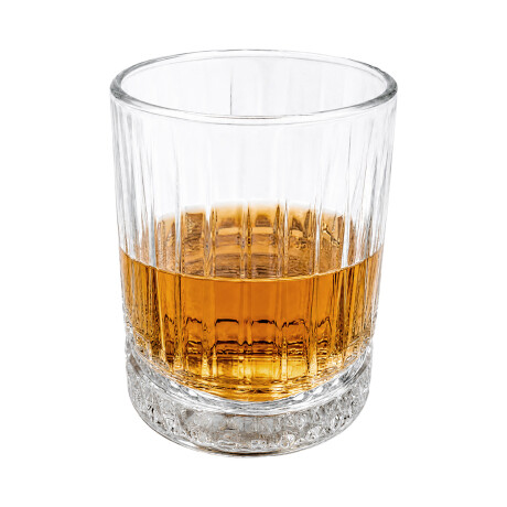 Set de 6 vasos de whisky 326ml labrado vertical Set de 6 vasos de whisky 326ml labrado vertical