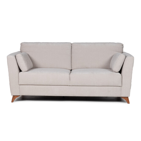 Sofá Capri - Tela Microfibra - 2 cuerpos Kruger 02-152 (Beige)