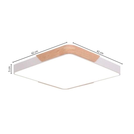 Plafon led nordico cuadrado Plafon led nordico cuadrado