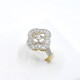 Anillo Oro 18K, Platino, Brillantes Y Diamantes Anillo Oro 18K, Platino, Brillantes Y Diamantes