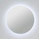 Espejo Redondo Con Luz Led Sin Marco 70cm Diametro Tactil Blanco