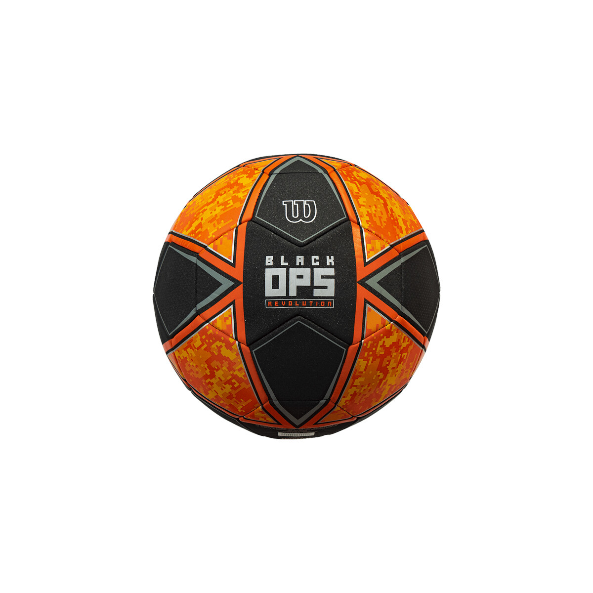 Pelota de Fútbol N°5 Wilson Negro Ops - Negro/Naranja 