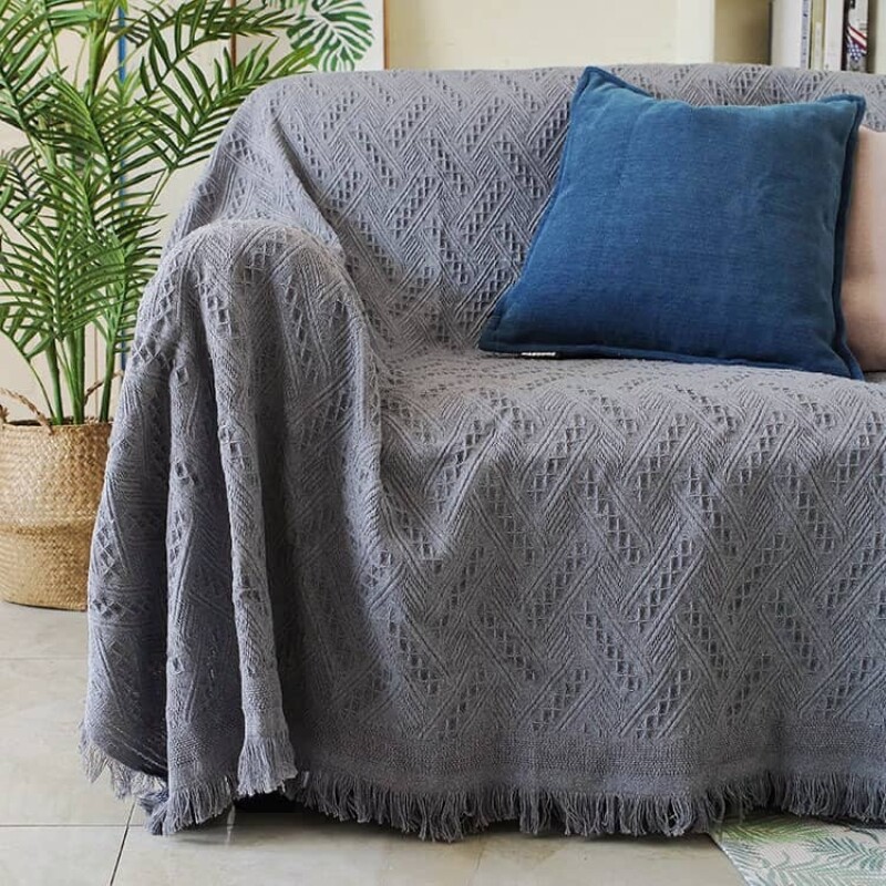 Manta para Sillon y Cama 90x150 cm gris