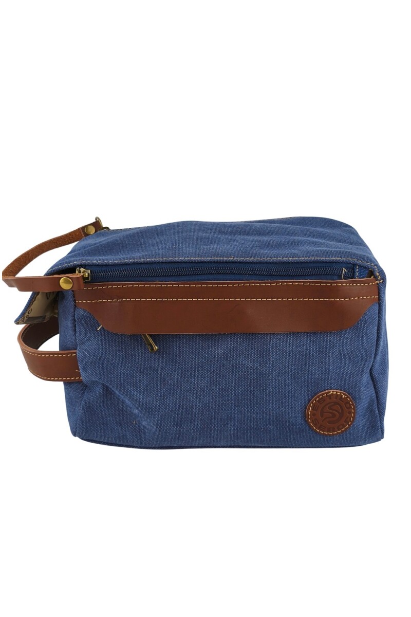 Neceser de Lona Vintage Azul