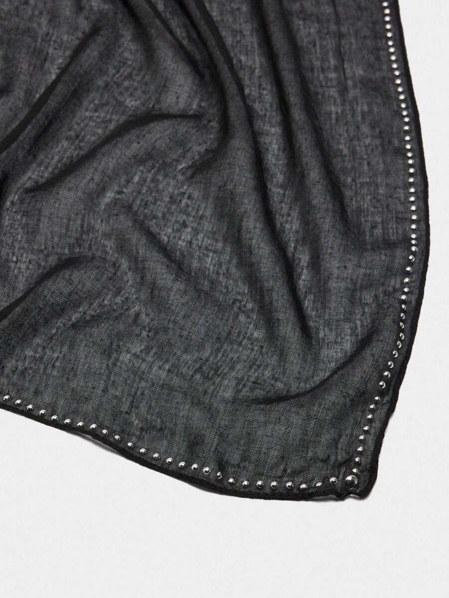 Pañuelo Multifuncional Detalles Metálicos negro