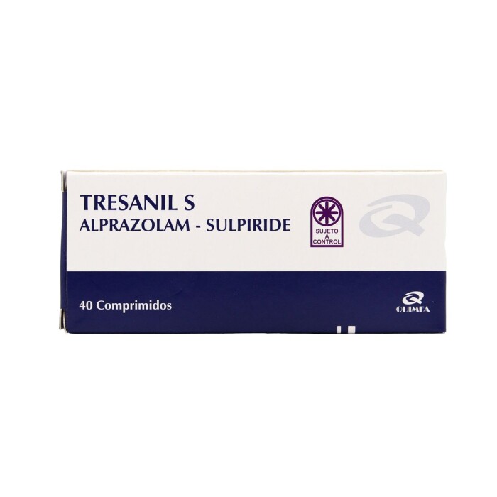 TRESANIL S 0,5 MG / 50 MG CJ X 40 COMP. única