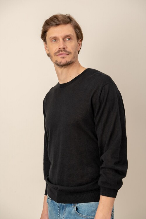 Sweater lino Negro