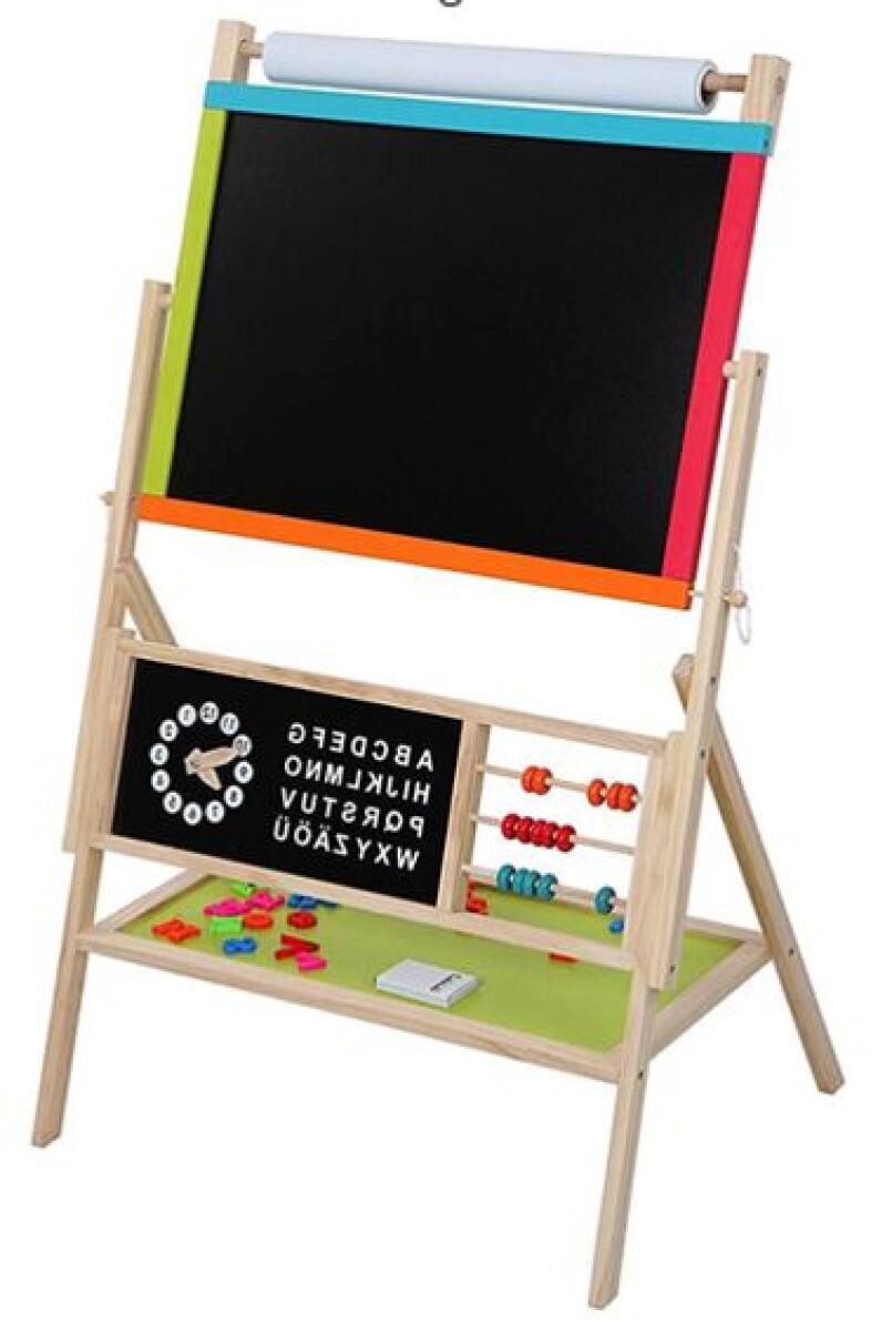 PIZARRA PIZARRON DE PIE CON ACCESORIOS EDUCATIVOS 