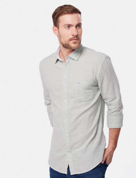 CAMISA DE LINO Menta