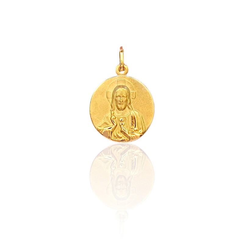 Dije Sagrado Corazón-Oro bajo-Sin piedra-CP8627 sinpiedra