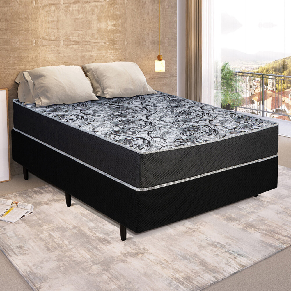 Combo dormitorio completo: Ropero + Sommier 2 plazas + Cómoda + 2 mesas de luz Combo dormitorio completo: Ropero + Sommier 2 plazas + Cómoda + 2 mesas de luz