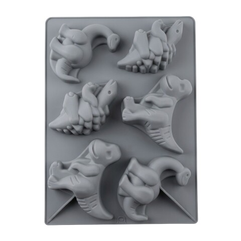 MOLDE SILICONA GRIS DIS DINO Unica
