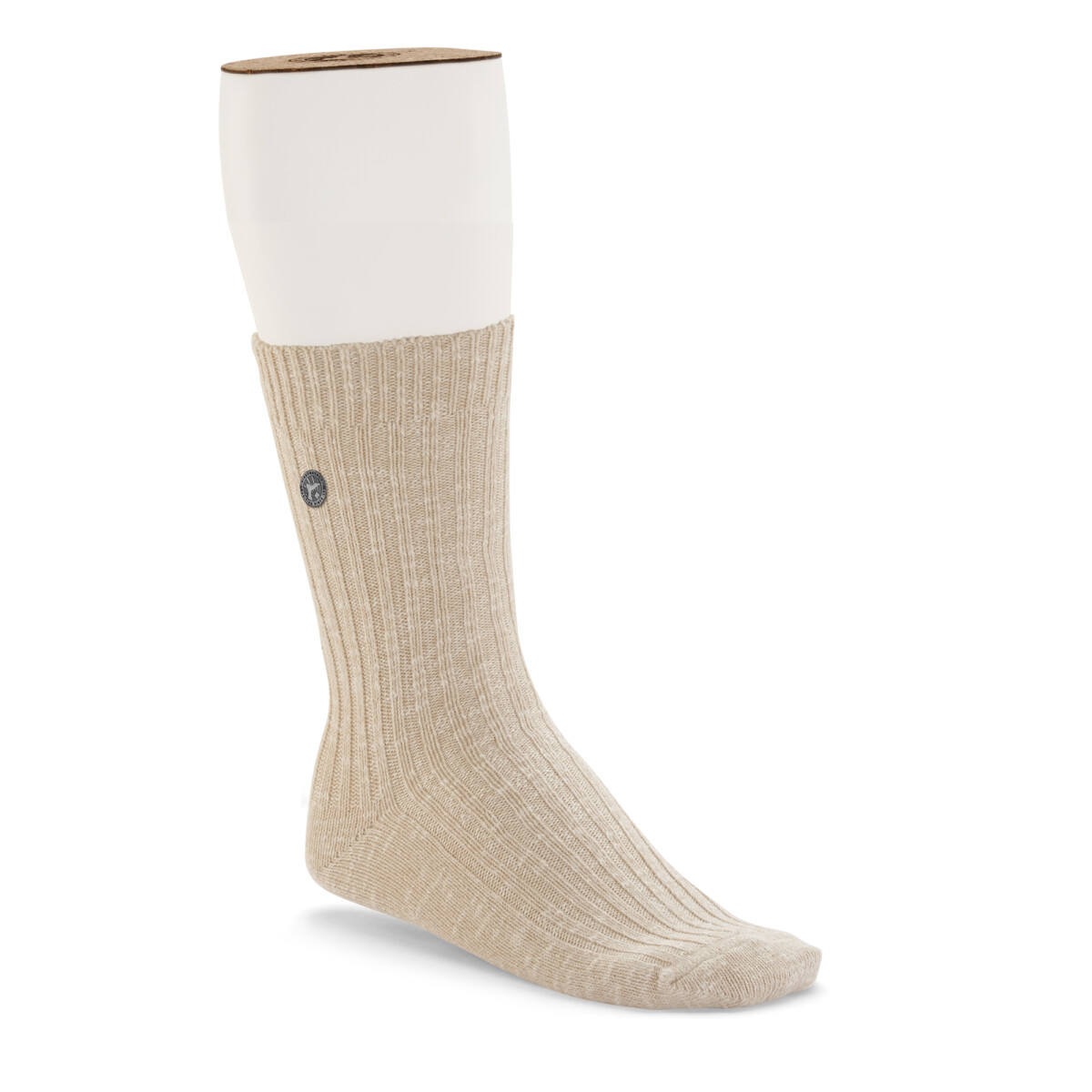 Cotton Slub M Beige White - Beige White 