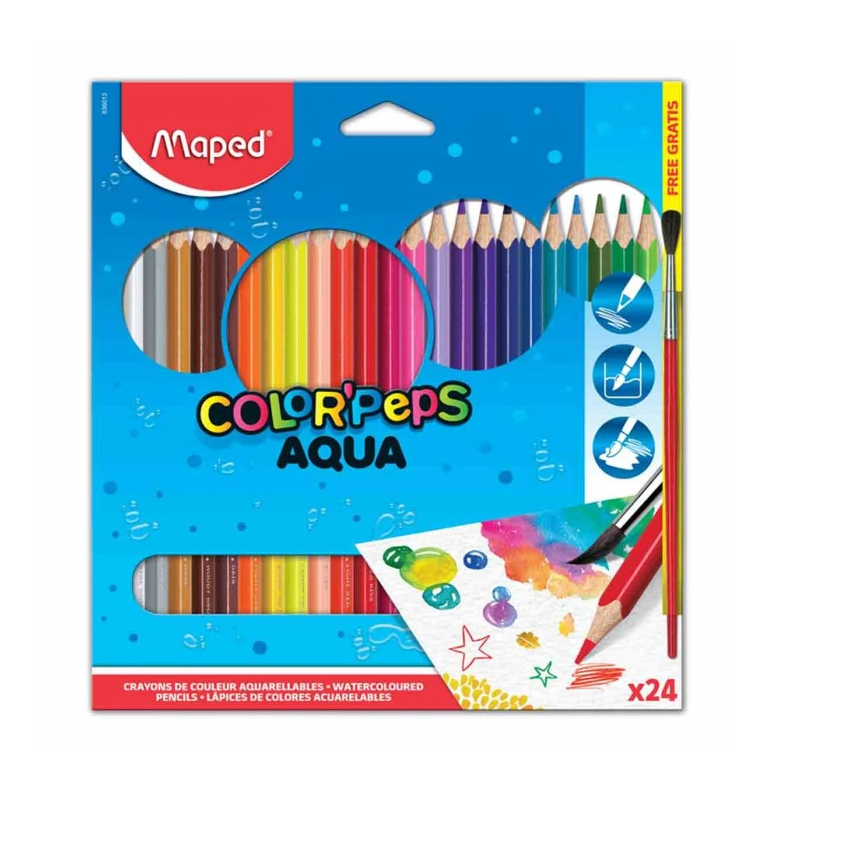 LÁPICES ACUARELABLES MAPED X24 - Único 