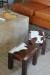 Petit Stool Cowhide claro