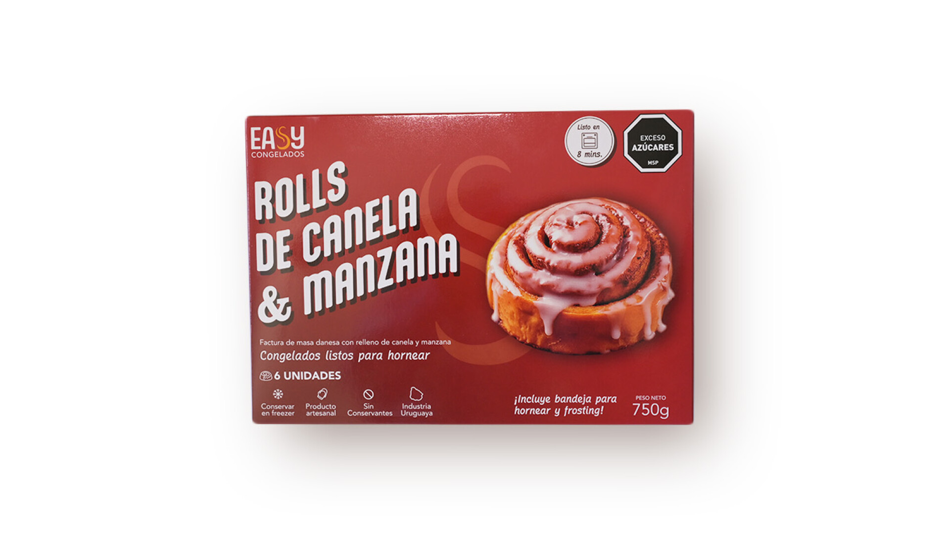 ROLLS DE CANELA Y MANZANA X 6 EASY 750G 