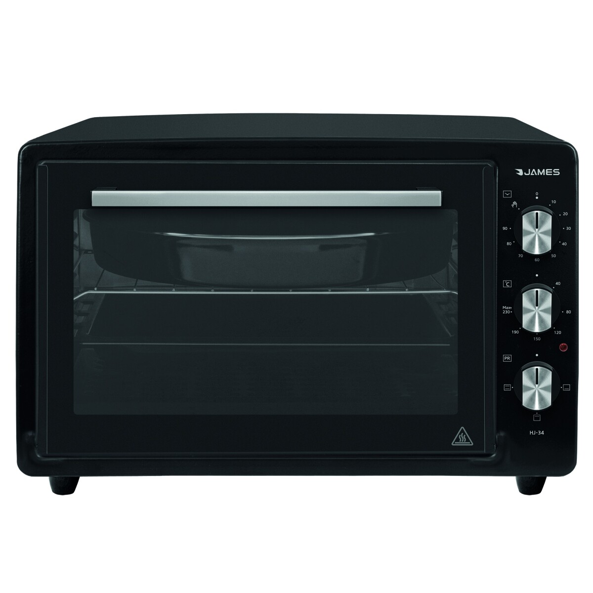 HORNO ELÉCTRICO - 34-LITROS NEGRO JAMES HJ 34 